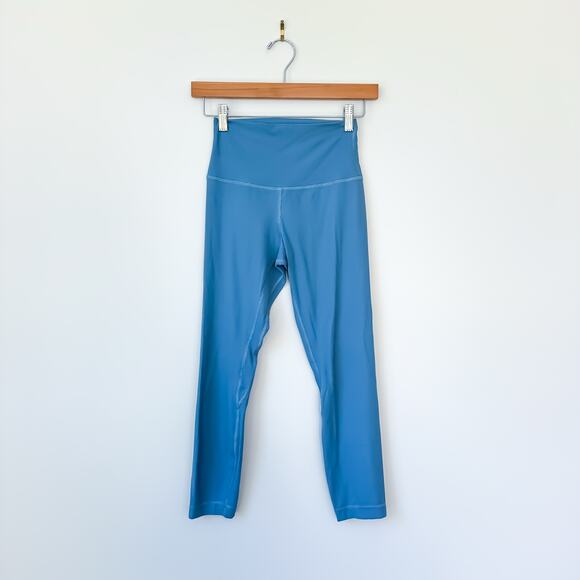 Lululemon Align™ High-Rise Ribbed Crop 23" Blue 4 - Picture 2 of 9